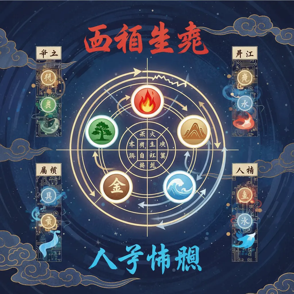 八字命盤 - 五行生剋