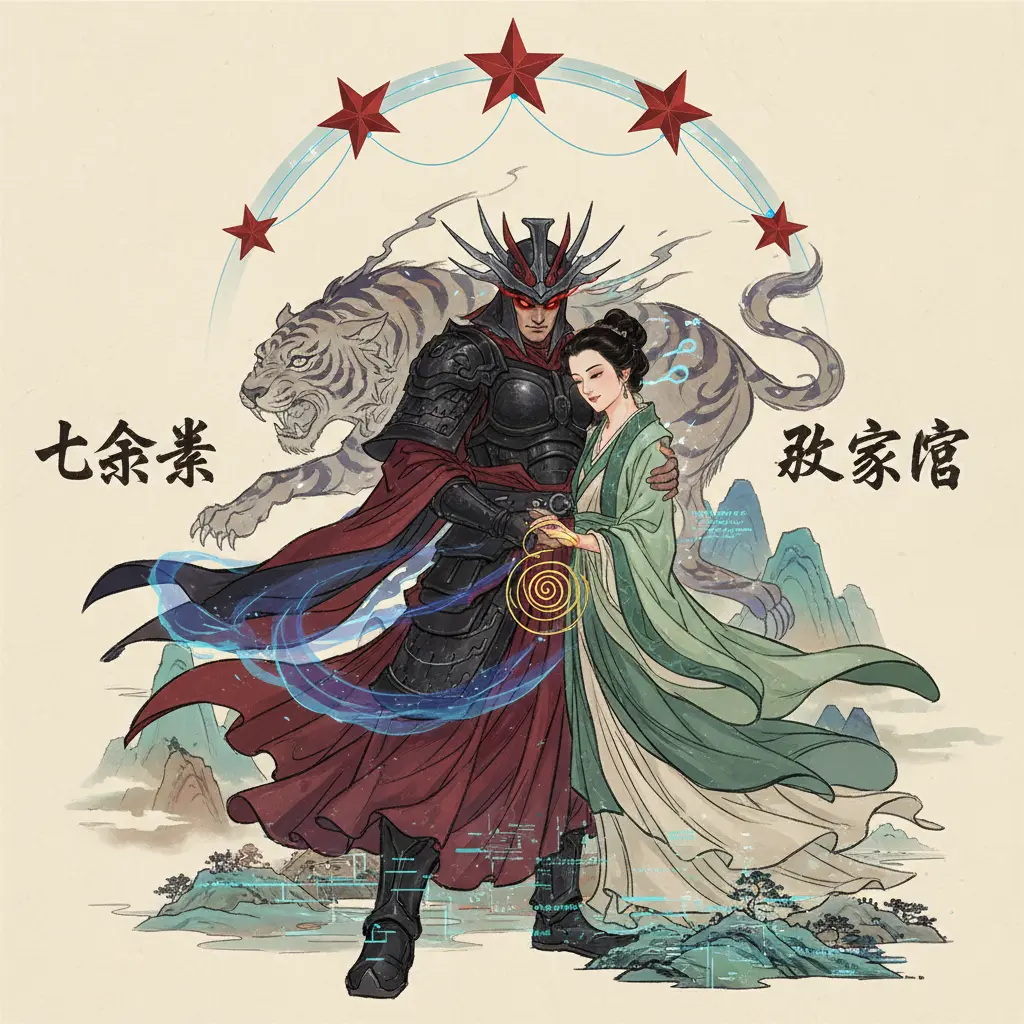 夫妻宮 - 七殺星