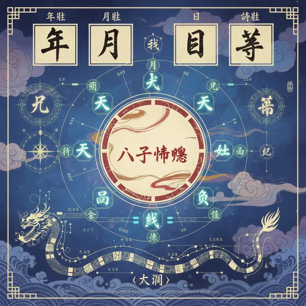 八字命盤 - 八字排盤